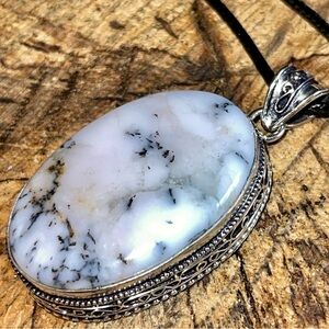 Dendritic Agate Pendant 2”